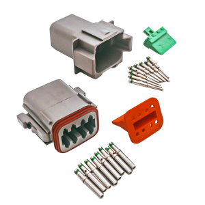 Deutsch DT 8-Way Connector Kit With Solid Contacts