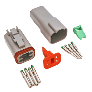 Deutsch DT 4-Way Connector Kit with Solid Contacts